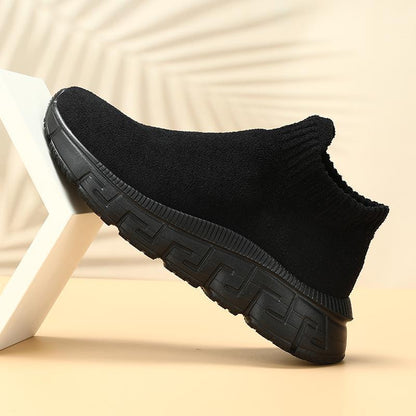 Kvinnors Slip-On Sneakers med Elastisk Topp 1