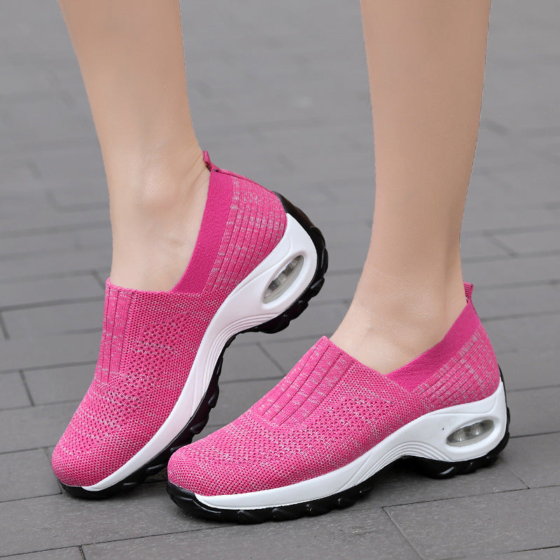 Kvinnors Slip-On Sportskor med Andningsbart Ovanmaterial 1