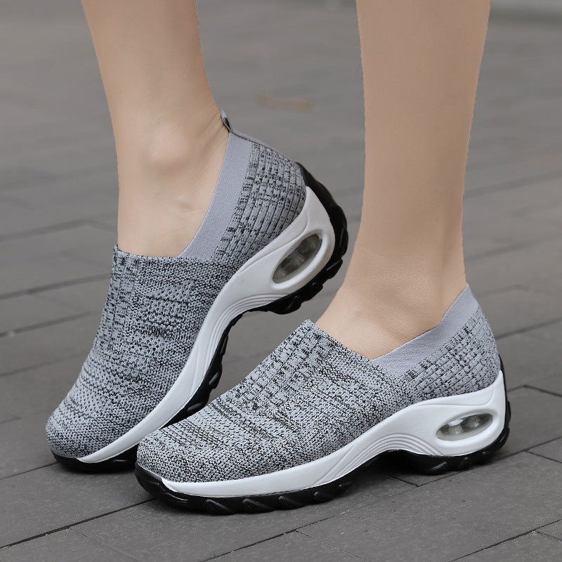 Kvinnors Slip-On Sportskor med Andningsbart Ovanmaterial 5