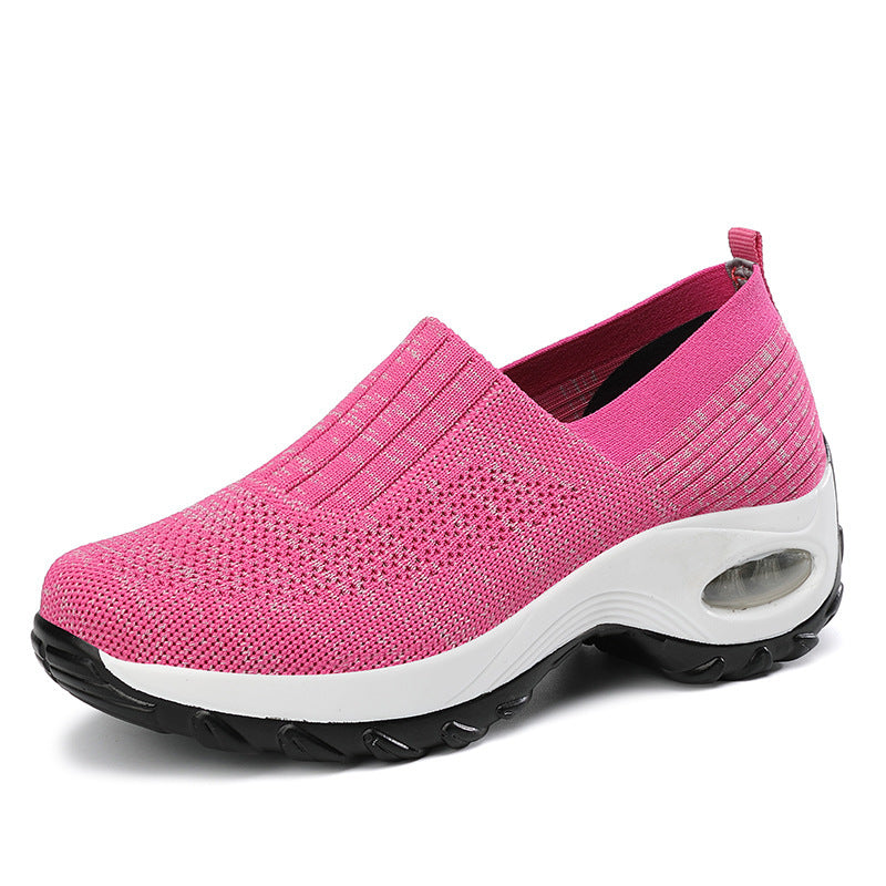 Kvinnors Slip-On Sportskor med Andningsbart Ovanmaterial 9