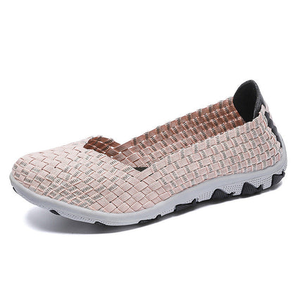 Kvinnors Slip-On Vardagsskor med Elastisk Sula 5