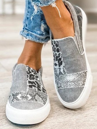 Kvinnors Slip-on Skor med Leopardmönster 2