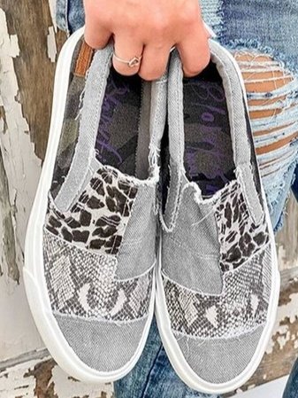 Kvinnors Slip-on Skor med Leopardmönster 4