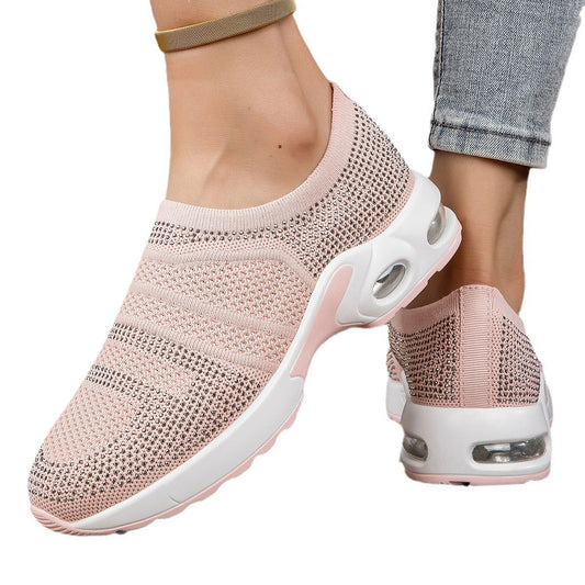 Kvinnors Slip-on Sneakers Sportig Stil 5