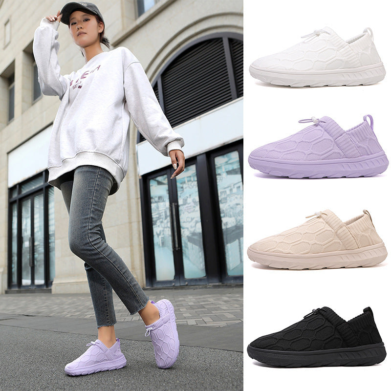 Kvinnors Slip-on Sportskor med Stickad Design 2