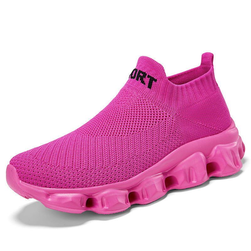 Kvinnors Snabbtorkande Sportsneakers med Elastiskt Skaft 9