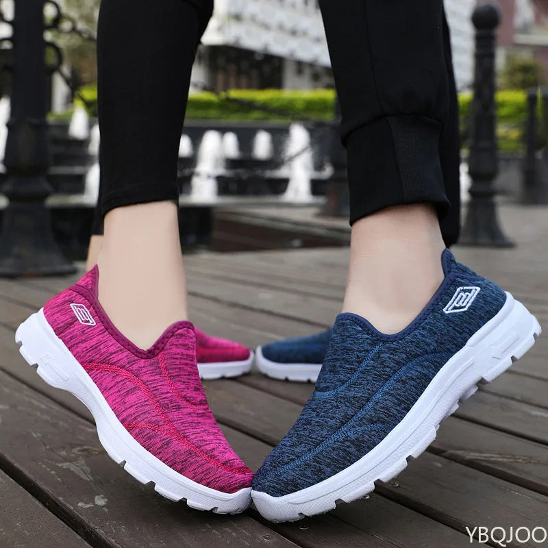 Kvinnors Sneakers Andningsbara Lätta Textil Casual 4