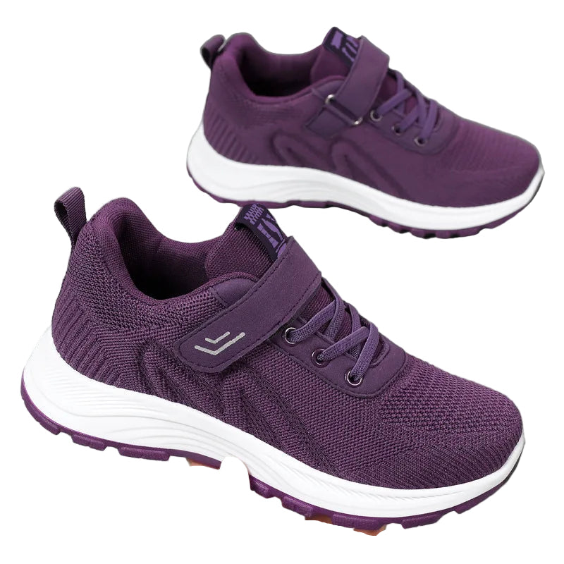 Kvinnors Sneakers Andningsbara Utomhus Lätta Textil Snörskor 0