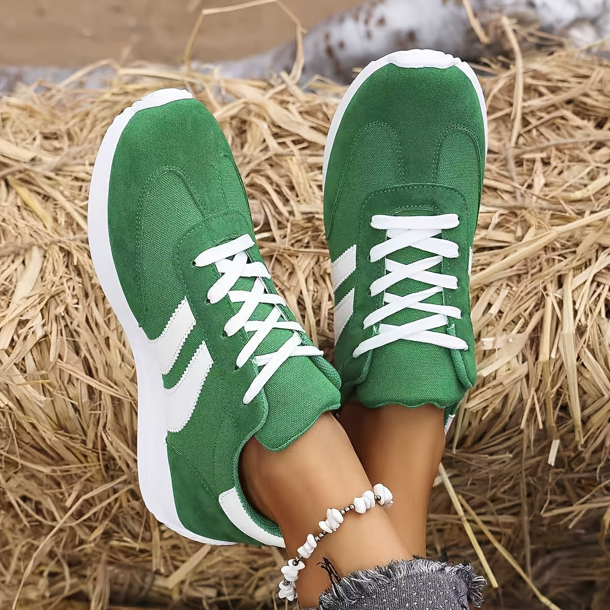 Kvinnors Sneakers Låg Axel Modern Design 4