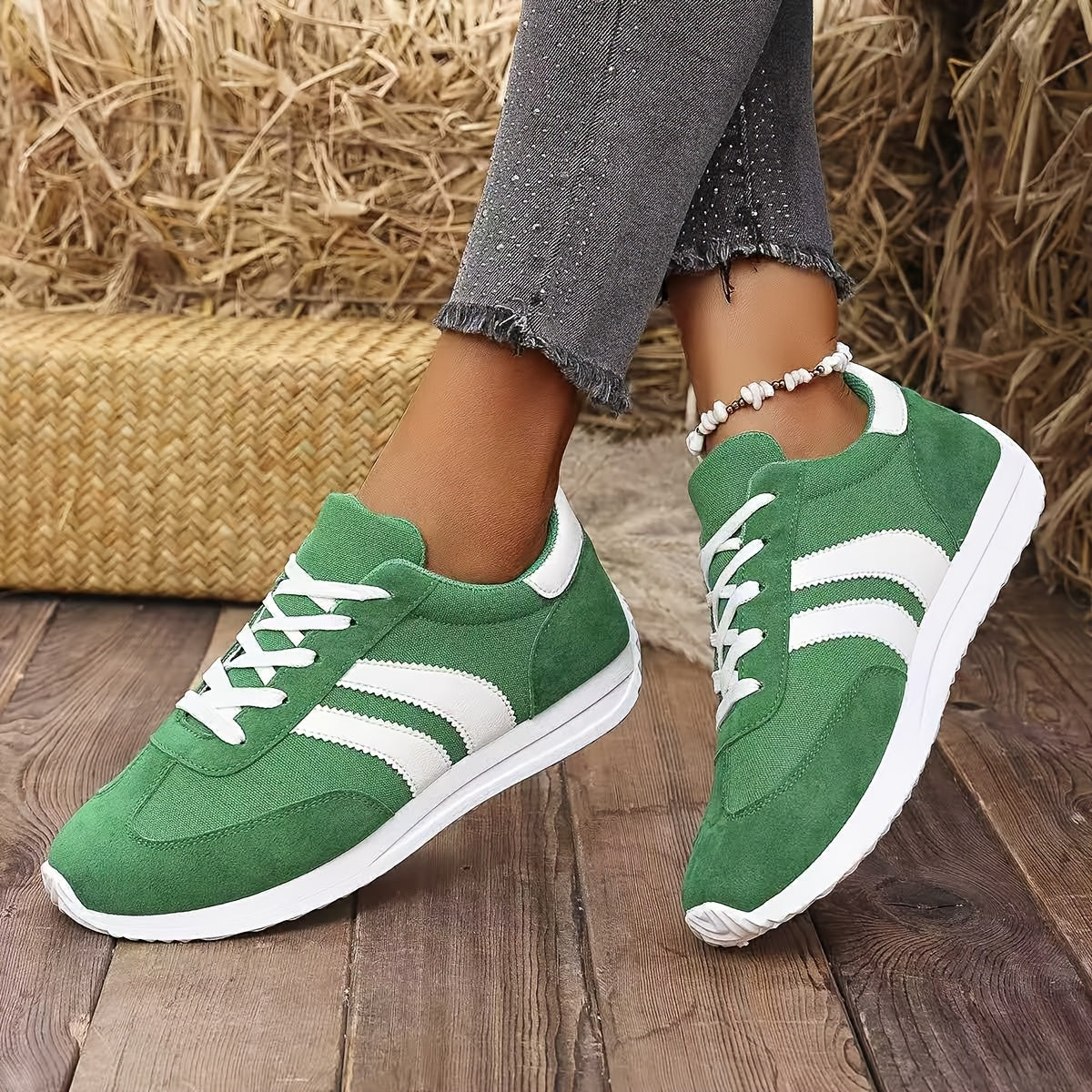 Kvinnors Sneakers Låg Axel Modern Design 6