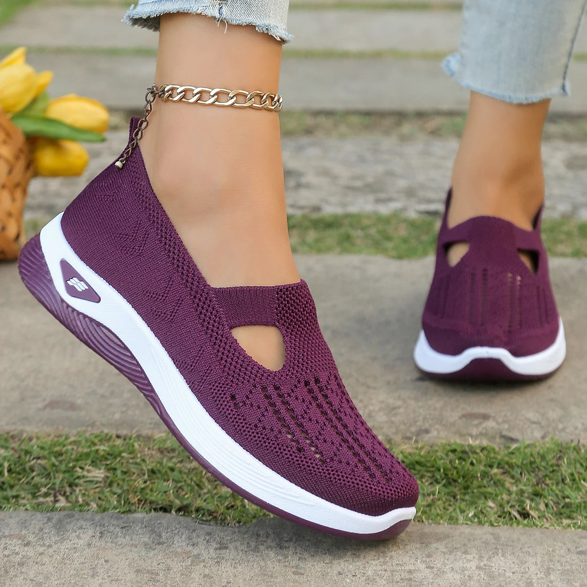 Kvinnors Sneakers Lätta Textil för Alla Säsonger 14