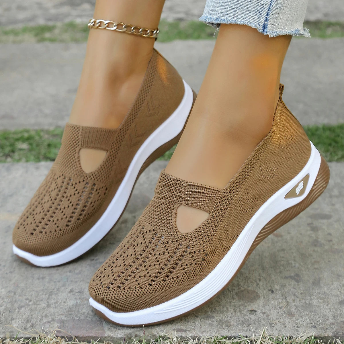 Kvinnors Sneakers Lätta Textil för Alla Säsonger 15