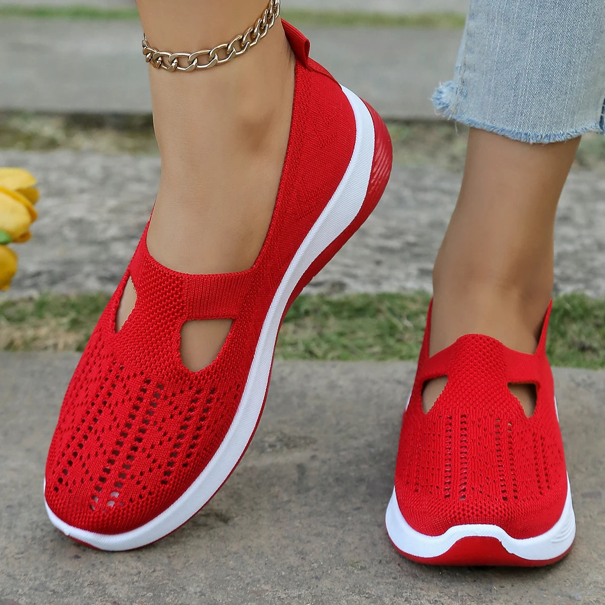 Kvinnors Sneakers Lätta Textil för Alla Säsonger 3