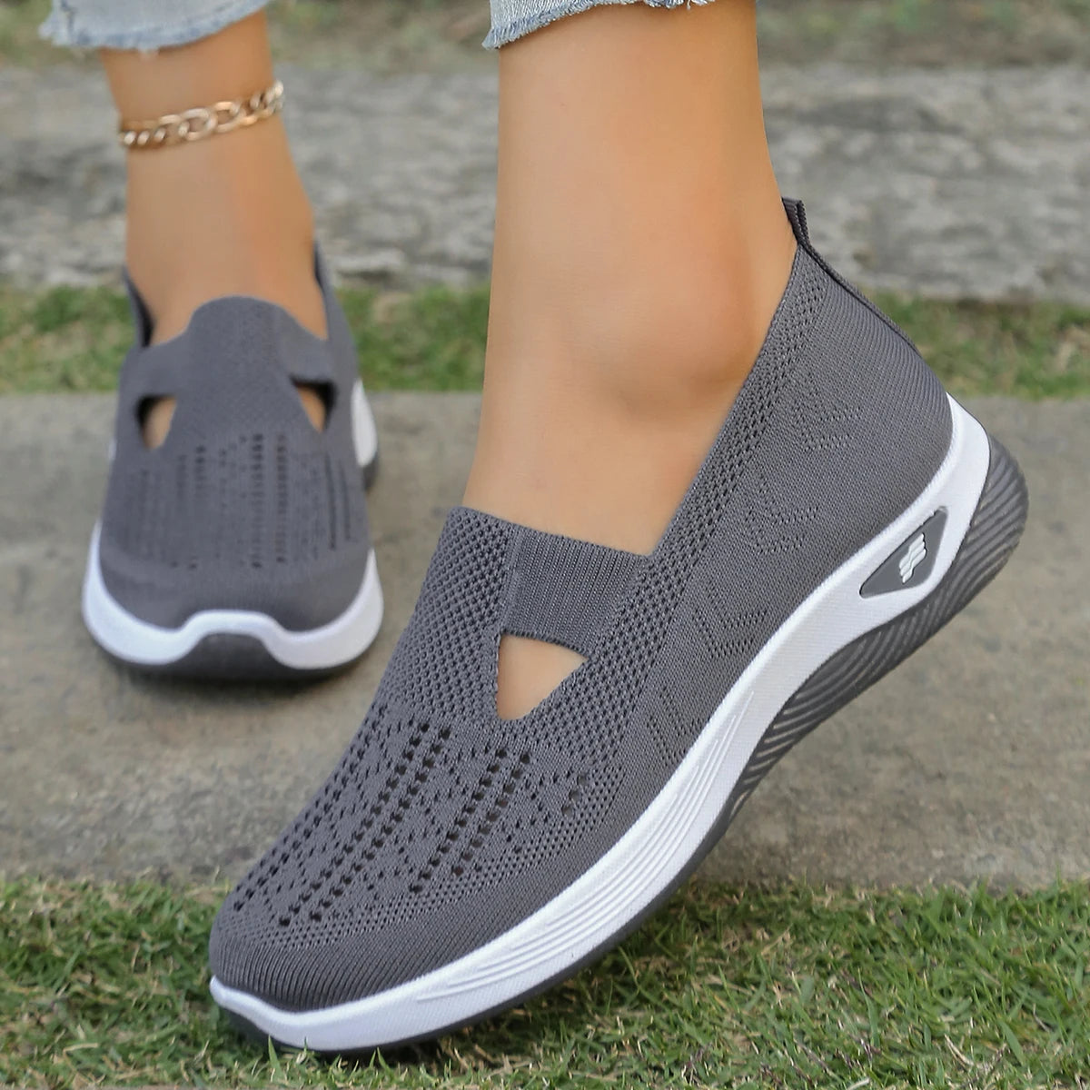 Kvinnors Sneakers Lätta Textil för Alla Säsonger 4
