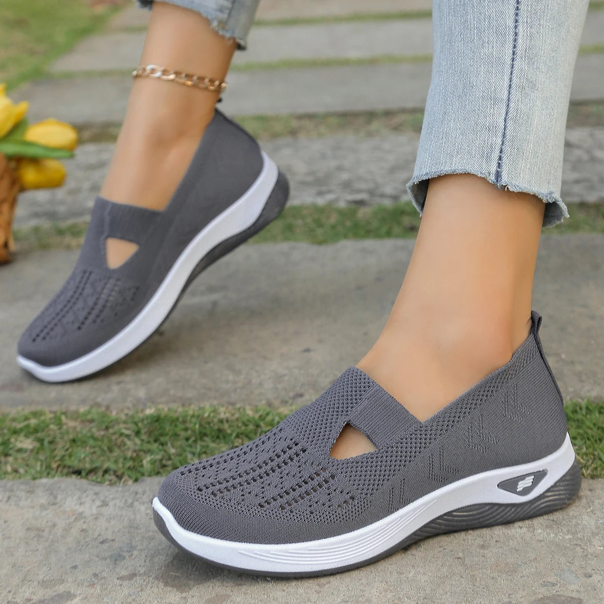 Kvinnors Sneakers Lätta Textil för Alla Säsonger 5