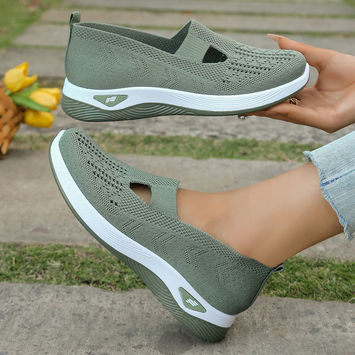 Kvinnors Sneakers Lätta Textil för Alla Säsonger 7