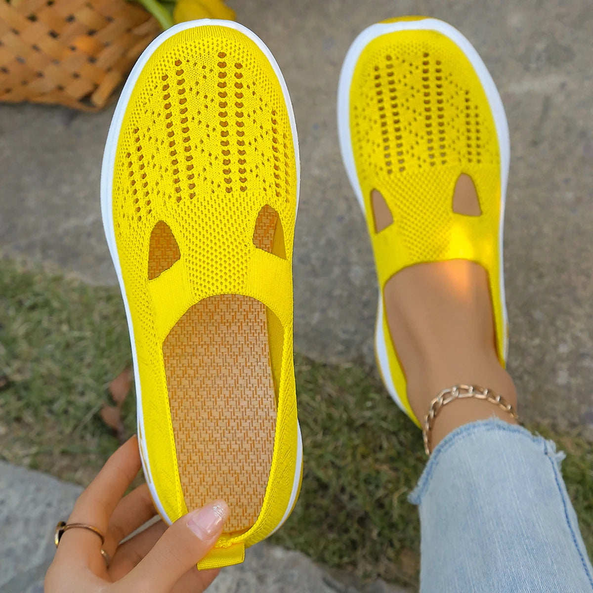 Kvinnors Sneakers Lätta Textil för Alla Säsonger 9