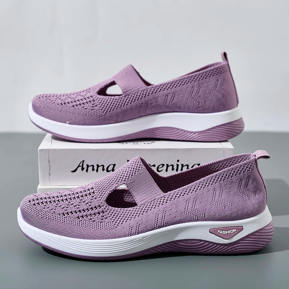 Kvinnors Sneakers Mesh Andningsbara Causal Skor 2