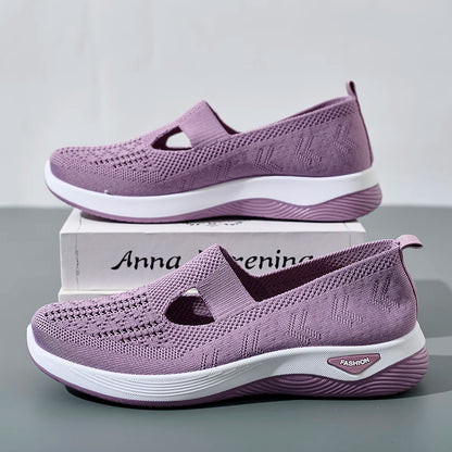 Kvinnors Sneakers Mesh Andningsbara Causal Skor 2
