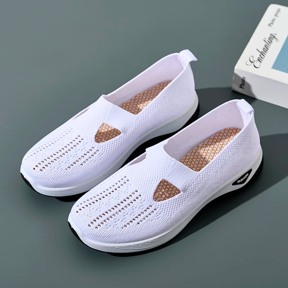 Kvinnors Sneakers Mesh Andningsbara Causal Skor 3
