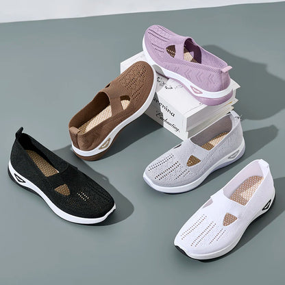 Kvinnors Sneakers Mesh Andningsbara Causal Skor 5