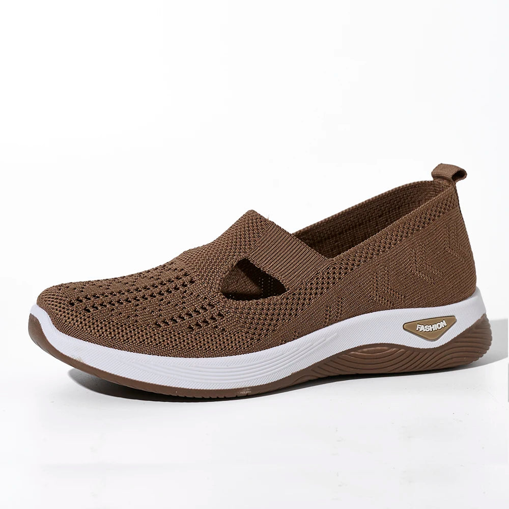 Kvinnors Sneakers Mesh Andningsbara Causal Skor 6