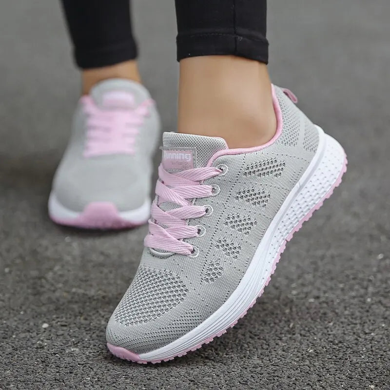 Kvinnors Sneakers Mesh Design för Aktivitet 1