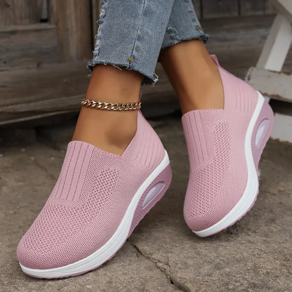 Kvinnors Sneakers Plattform Andningsbart Tyg 10