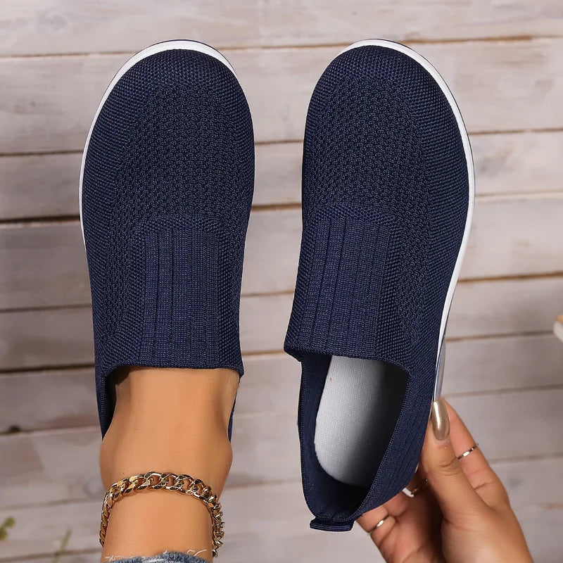 Kvinnors Sneakers Plattform Andningsbart Tyg 9