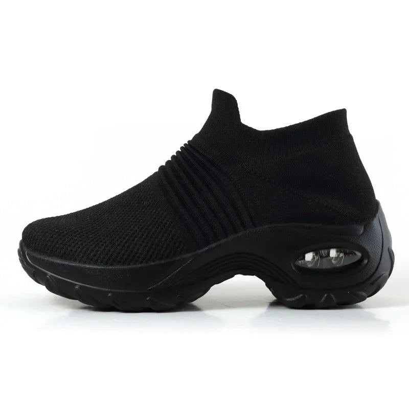 Kvinnors Sneakers Plattform Textil Syntet 0