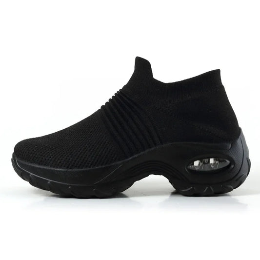 Kvinnors Sneakers Plattform Textil Syntet 0