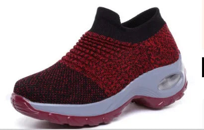 Kvinnors Sneakers Plattform Textil Syntet 11