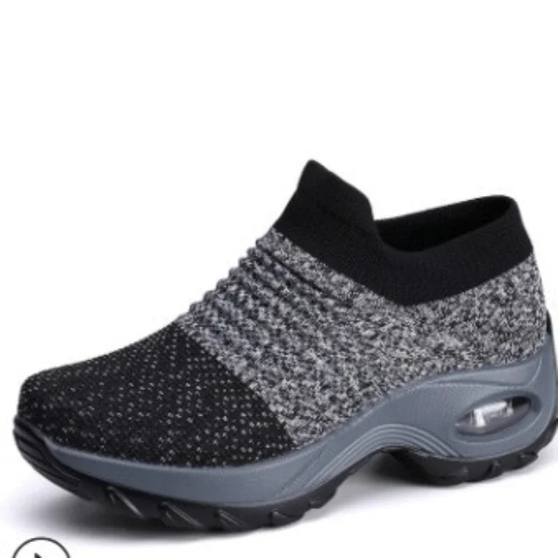 Kvinnors Sneakers Plattform Textil Syntet 2