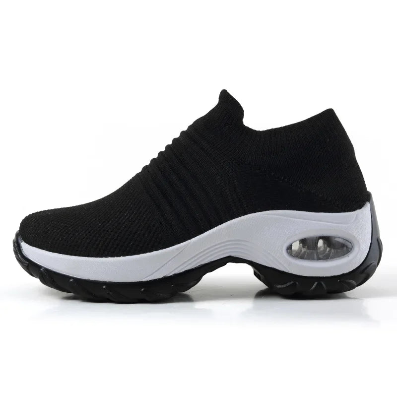 Kvinnors Sneakers Plattform Textil Syntet 3