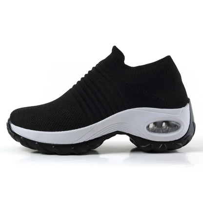 Kvinnors Sneakers Plattform Textil Syntet 3