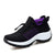 Kvinnors Sneakers Plattform Vit Svart Röd 5