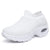 Kvinnors Sneakers Plattform Vit Svart Röd 9