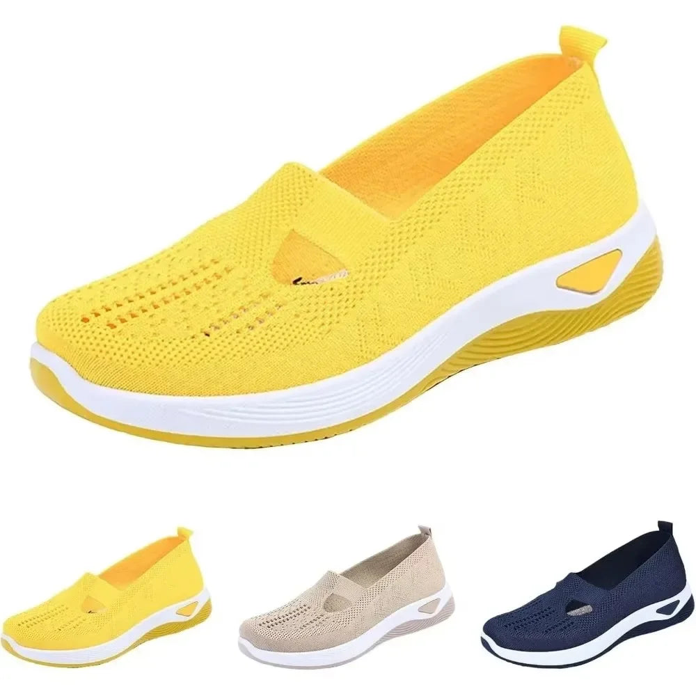 Kvinnors Sneakers Slip-On Med Stöd Andningsbart Material 0