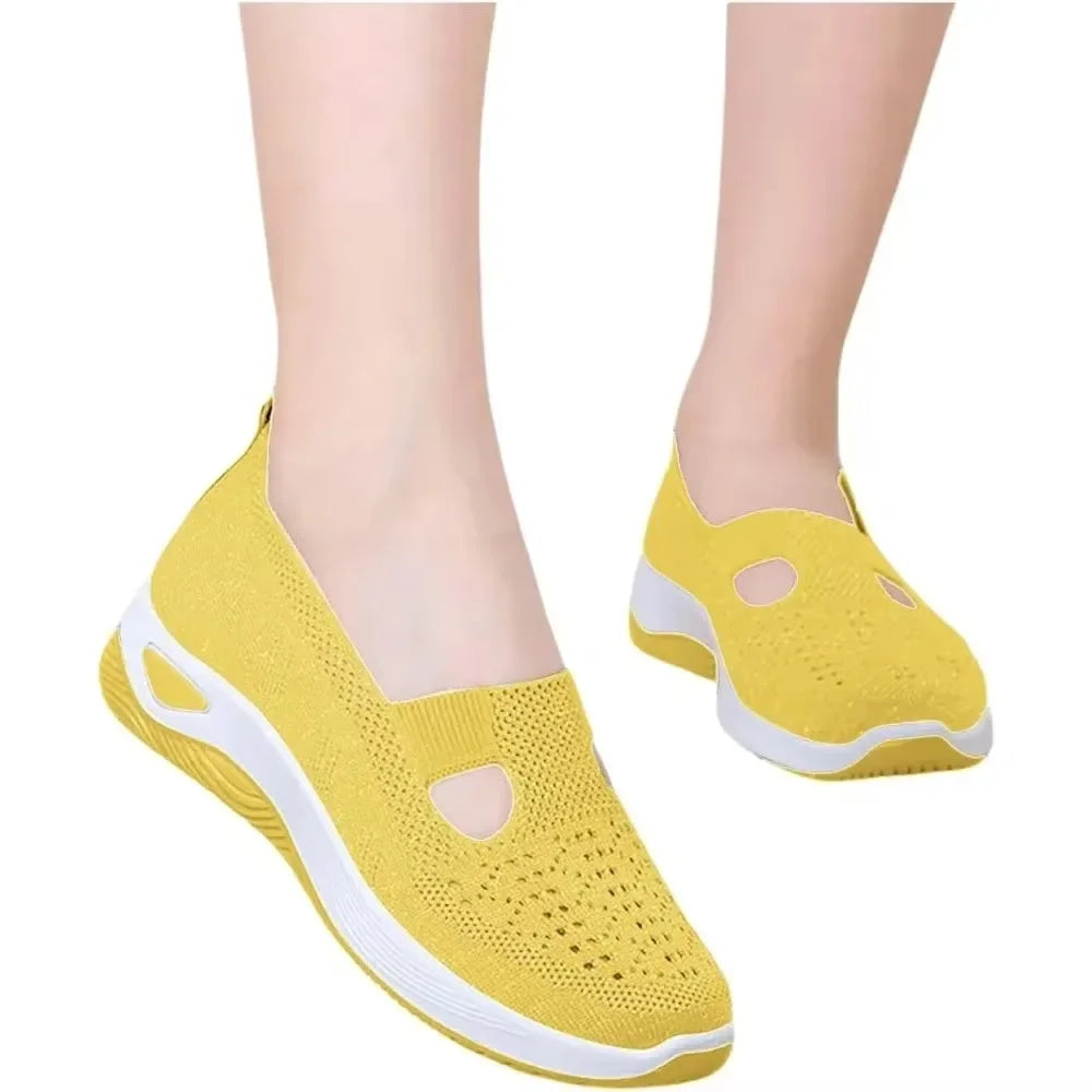 Kvinnors Sneakers Slip-On Med Stöd Andningsbart Material 1