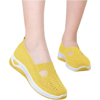 Kvinnors Sneakers Slip-On Med Stöd Andningsbart Material 1
