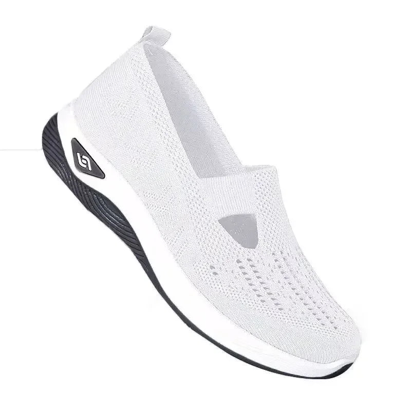 Kvinnors Sneakers Slip-On Med Stöd Andningsbart Material 10