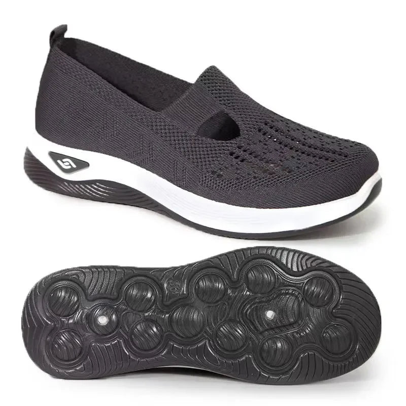 Kvinnors Sneakers Slip-On Med Stöd Andningsbart Material 12