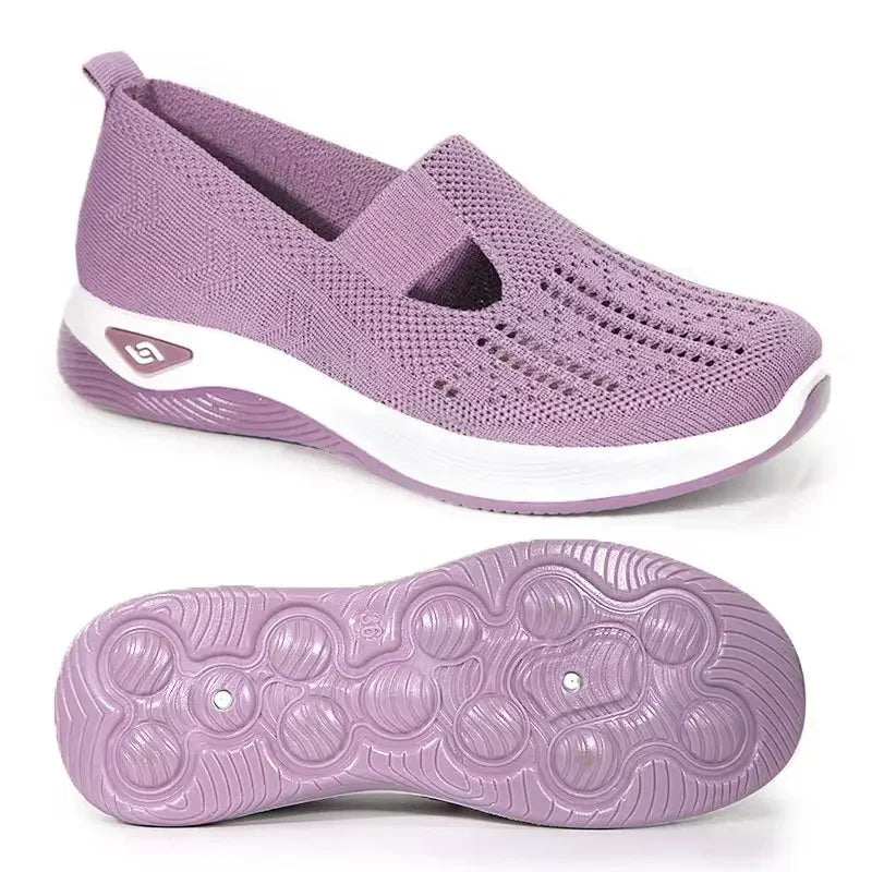 Kvinnors Sneakers Slip-On Med Stöd Andningsbart Material 15