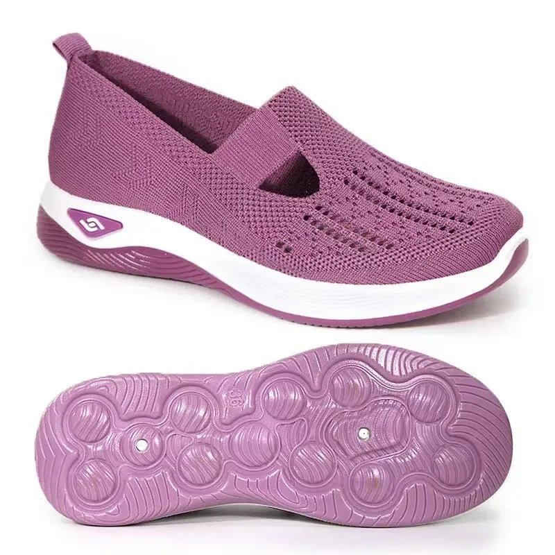 Kvinnors Sneakers Slip-On Med Stöd Andningsbart Material 16