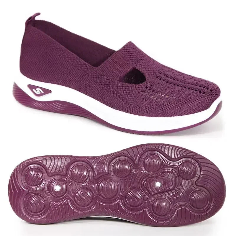 Kvinnors Sneakers Slip-On Med Stöd Andningsbart Material 6