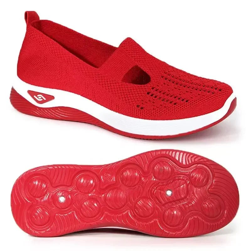 Kvinnors Sneakers Slip-On Med Stöd Andningsbart Material 8