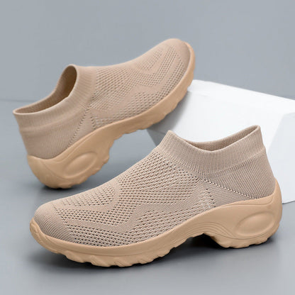 Kvinnors Sneakers Slip-On Sportig Stil 3