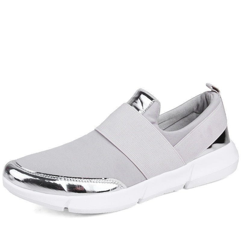 Kvinnors Sneakers Slip-On Trendig Design med Gyllene Accenter 6