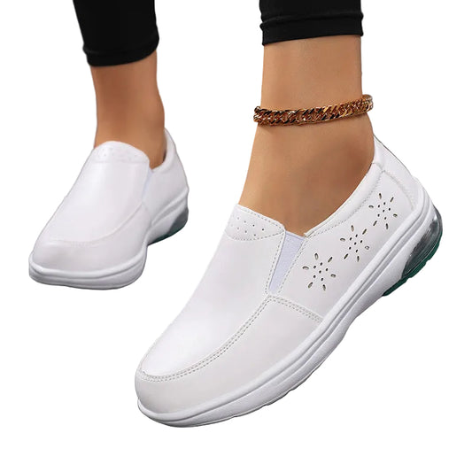 Kvinnors Sneakers Slip-On med Luftdämpning och Halkfri Sula 0