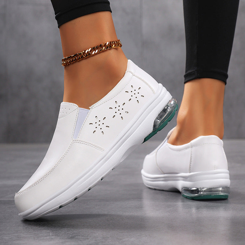 Kvinnors Sneakers Slip-On med Luftdämpning och Halkfri Sula 4